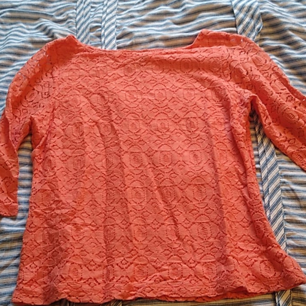Banana republic coral shirt